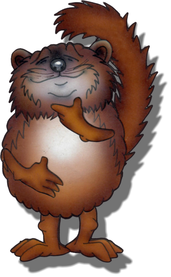 Her er HASSELMUSEN der n�sten altid er glad. Bare ikke n�r nogen hugger hans n�dder, s� bliver han ked af det, men s� hj�lper PYT og POT ham.